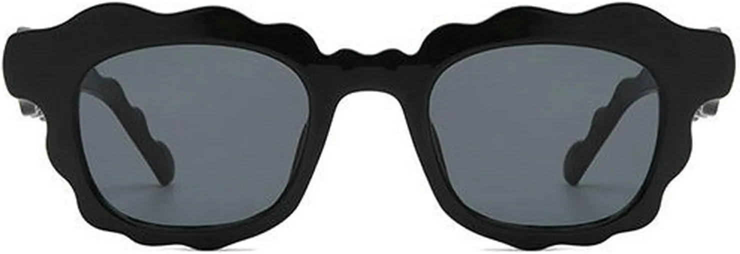 COTIA Fashion Square Sunglasses Women New Unique Irregular Wave-Shaped Frames Sun Glasses for Men Trending Cute Eyewear