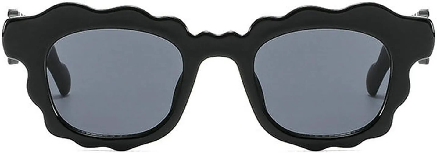 COTIA Fashion Square Sunglasses Women New Unique Irregular Wave-Shaped Frames Sun Glasses for Men Trending Cute Eyewear