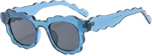 COTIA Fashion Square Sunglasses Women New Unique Irregular Wave-Shaped Frames Sun Glasses for Men Trending Cute Eyewear