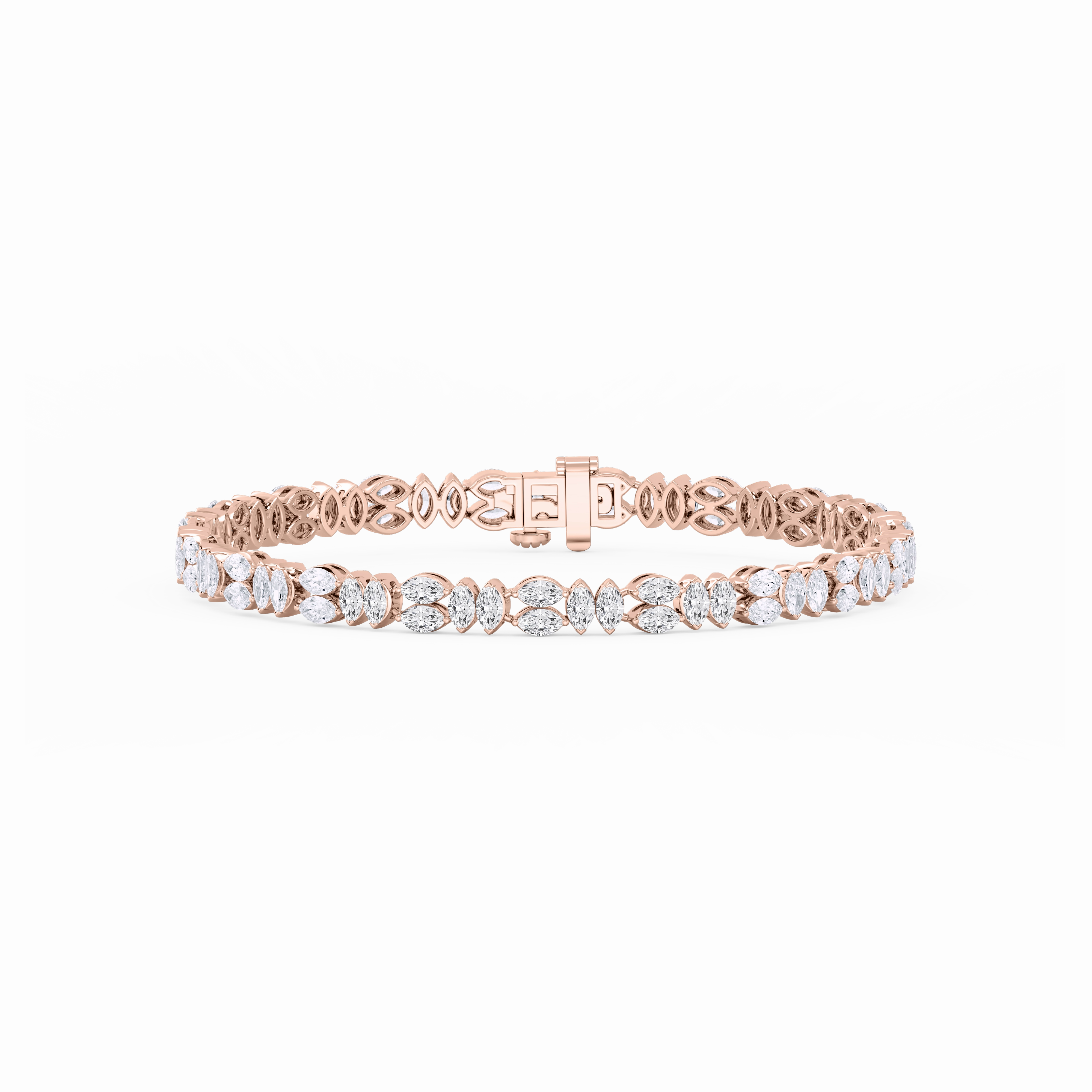 Never Outdated 6 ctw Marquise Lab Grown Diamond Alternating Bracelet  - 7 Inches