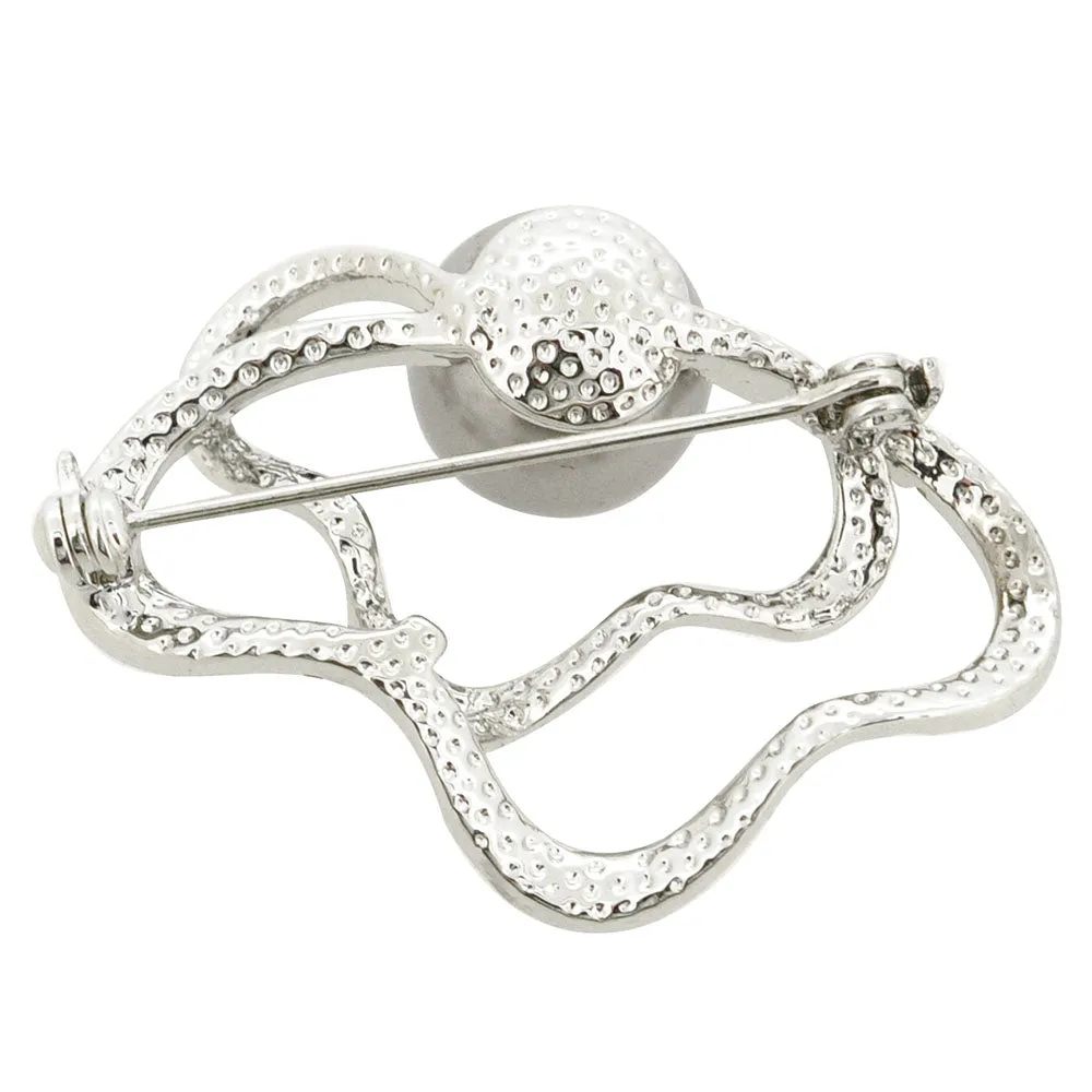 Crystal Flower Swarovski Crystal Pin Brooch