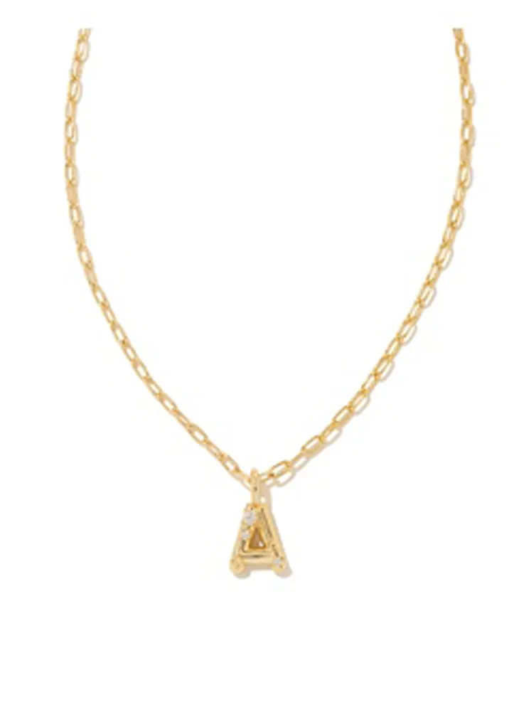 Crystal Letter ''A'' Pendant Necklace by Kendra Scott