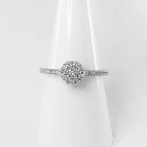 Cubic Zirconia Flower Ring