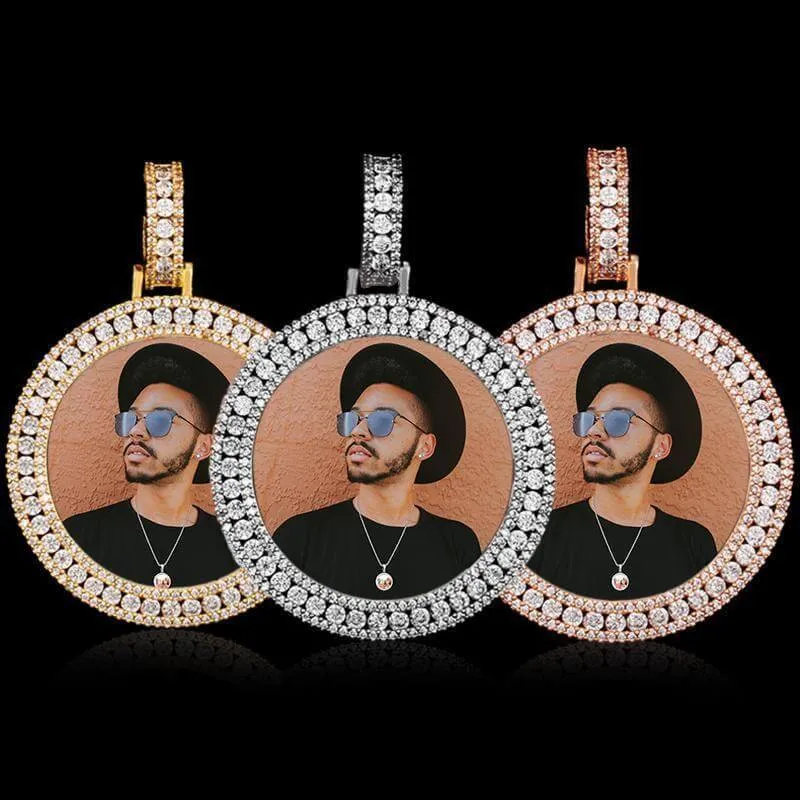 Custom 3D Photo Medallion Pendant Necklace