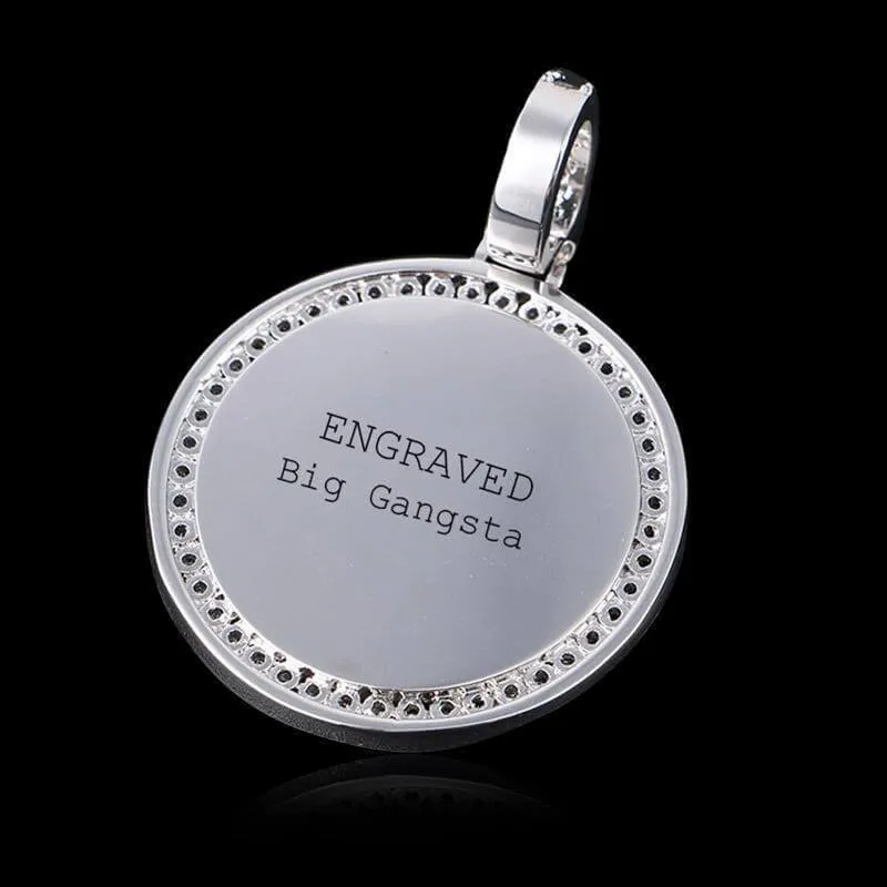 Custom 3D Photo Medallion Pendant Necklace