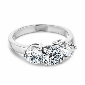 Brick and mortar Carmella Lab Grown Diamond Three Stone Engagement Ring