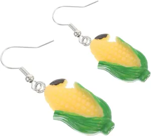 Cute and Trendy Resin Vegetable Earrings Girls' Unique Earring Set Lightweight and Fashionable