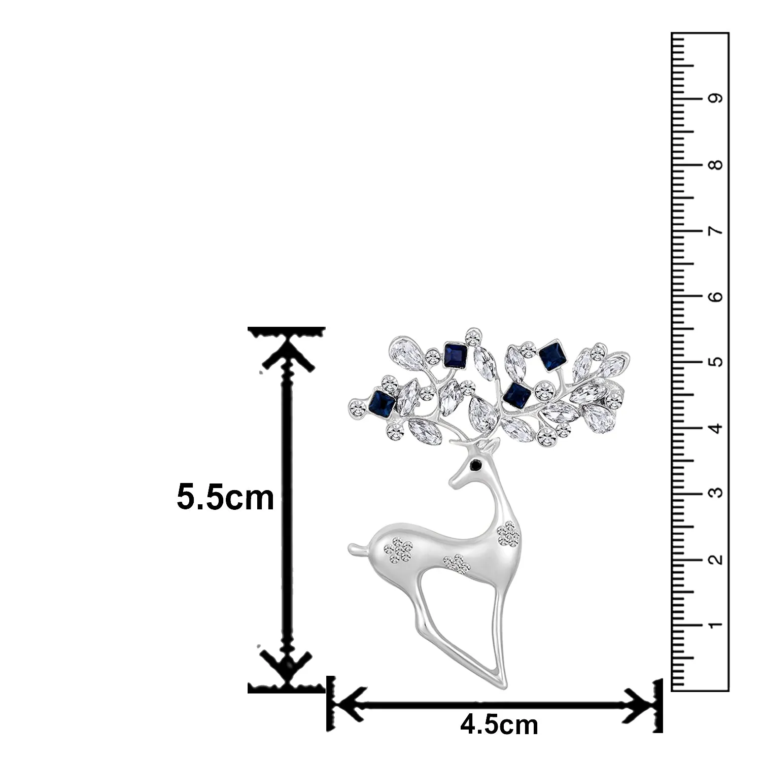 Cute Deer-Shaped Saree Pin / Wedding Brooch