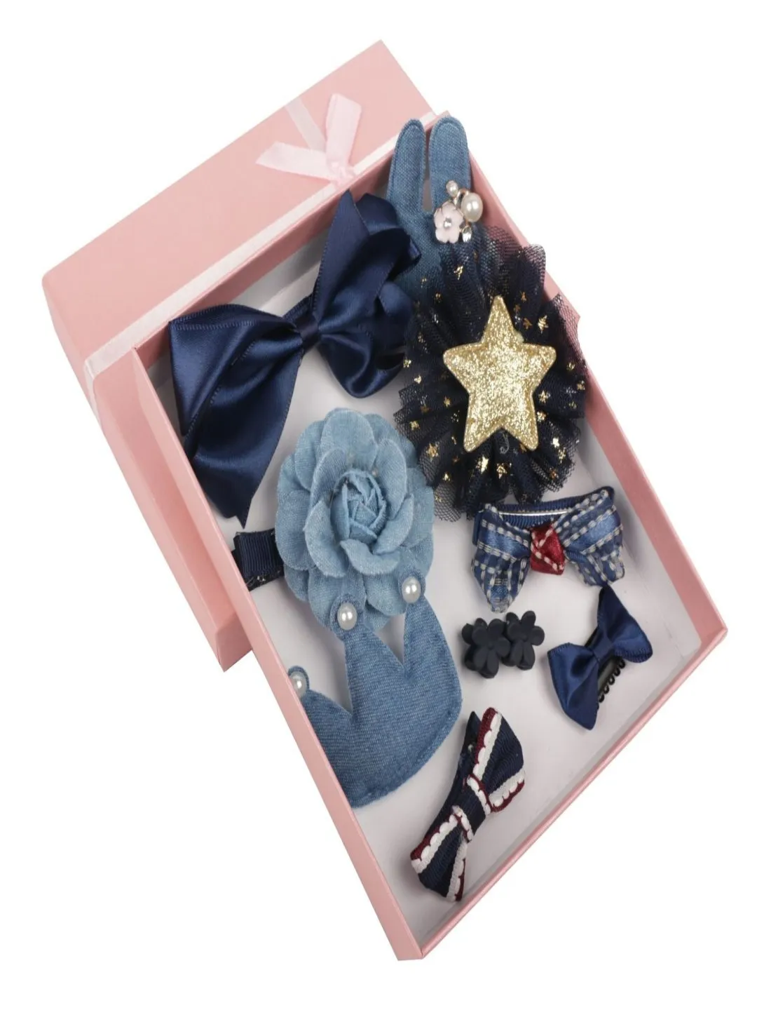 Cute Hair Clips Set for Girls - Pack of 2 (Lime & Blue)