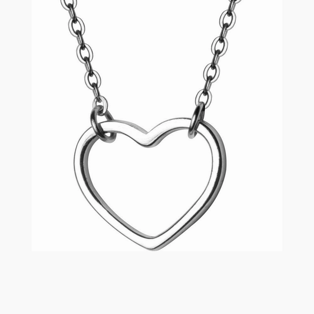 Vintage Accessory Budget-Friendly Present Cycolinks 925 Sterling Silver Hollow Heart Necklace