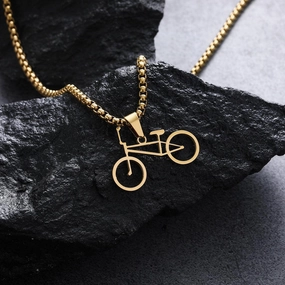Minimalist Gift Sleek Detail Cycolinks BMX Bike Necklace | Dirt and Street Rider Jewelry