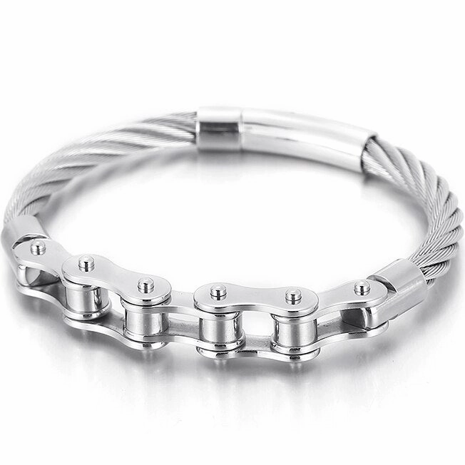 Cycolinks Braided Wire Mens Bike Chain Bracelet Total Offering Global Trend