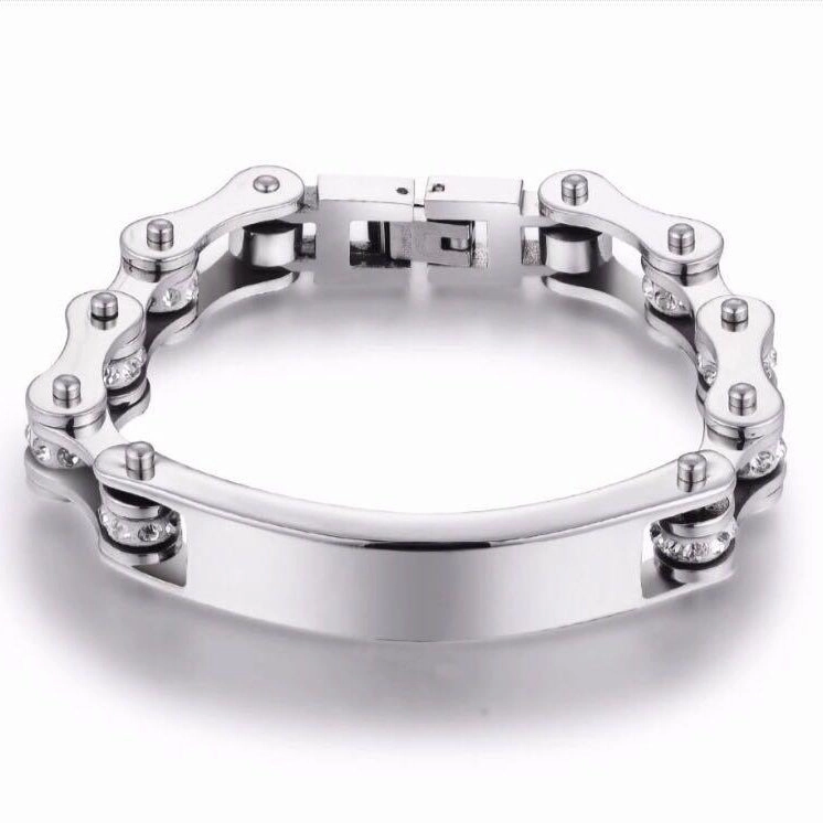 Blessed Blends Subtle Beauty Cycolinks Custom 10mm Crystal Personalised ID Bracelet