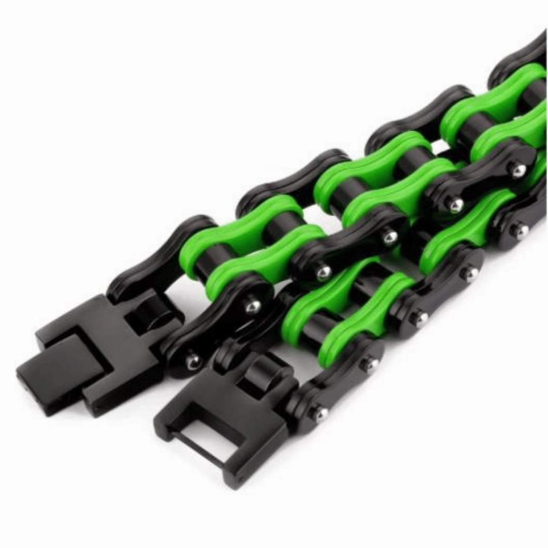 Harmonious Blend Handmade Goods Cycolinks Kawasaki Green Bracelet