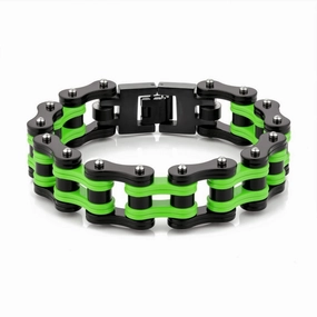 Ethnic Influences Cycolinks Kawasaki Green Bracelet