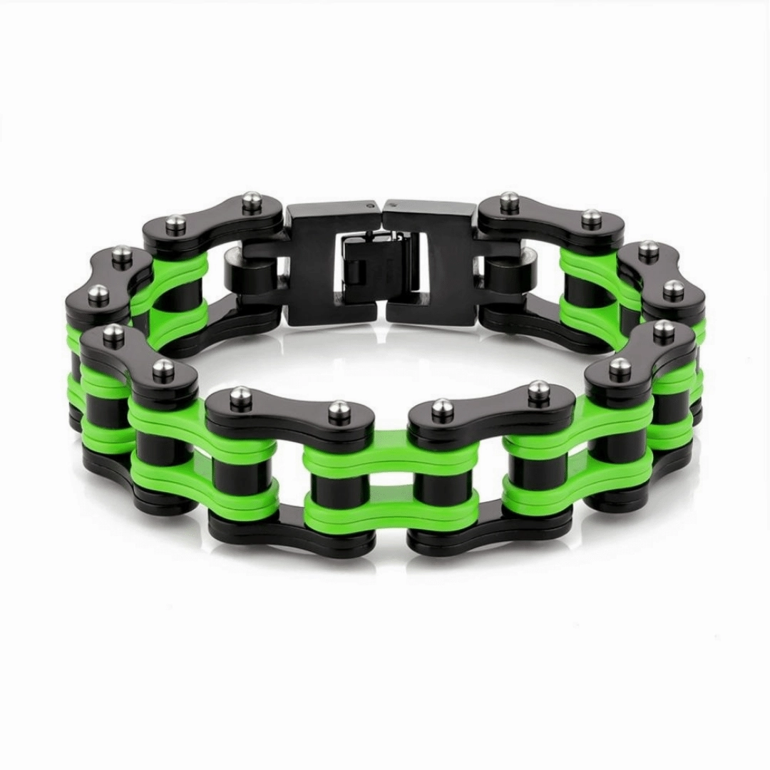 Ethnic Influences Cycolinks Kawasaki Green Bracelet