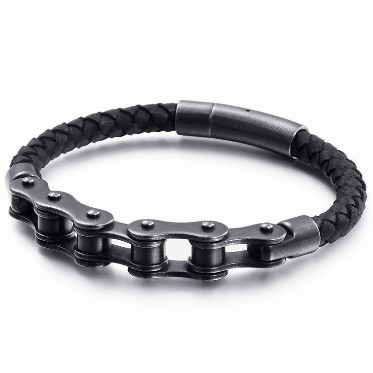 Finest Craft Discount Find Cycolinks Leather Bike Chain Bracelet