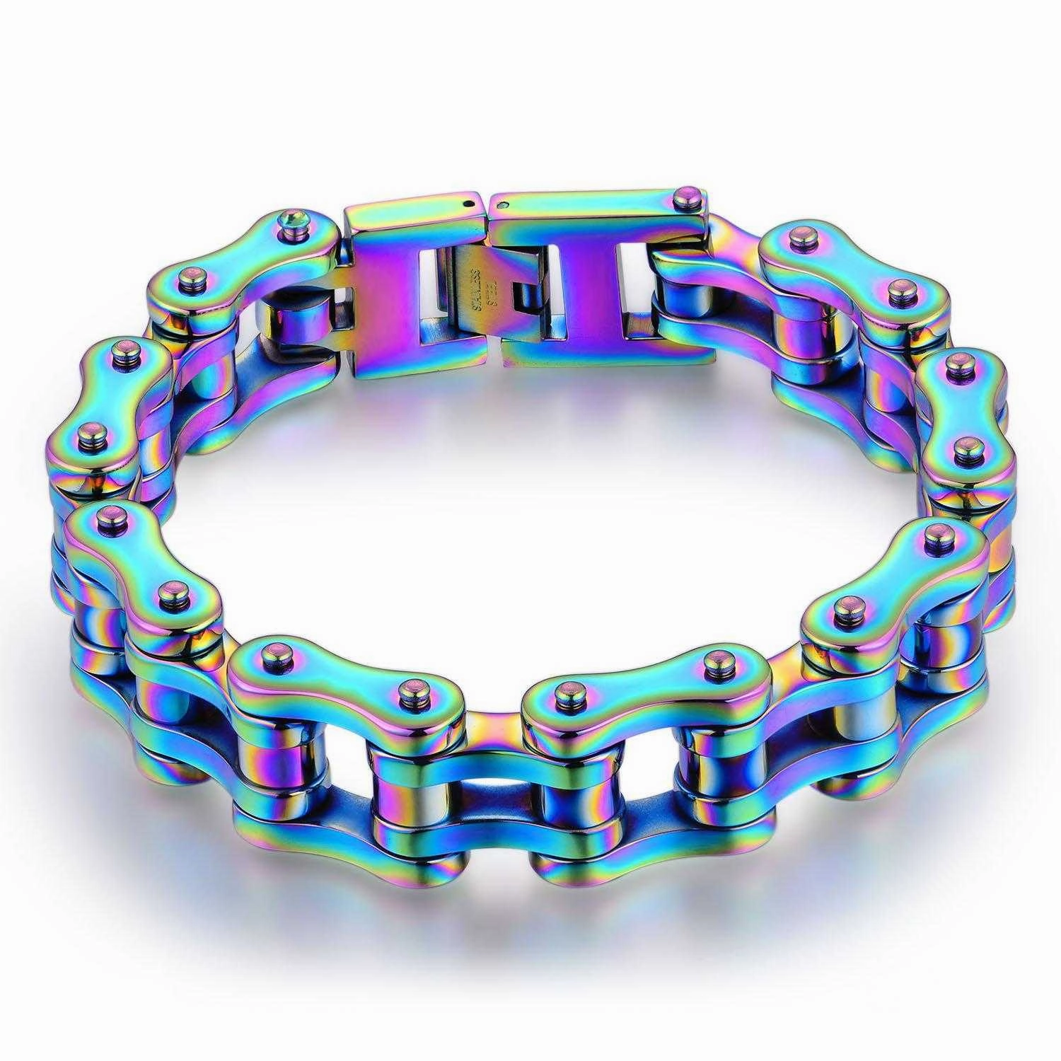 Trailblazing Idea Worldwide Favorite Cycolinks Mens Rainbow Bracelet