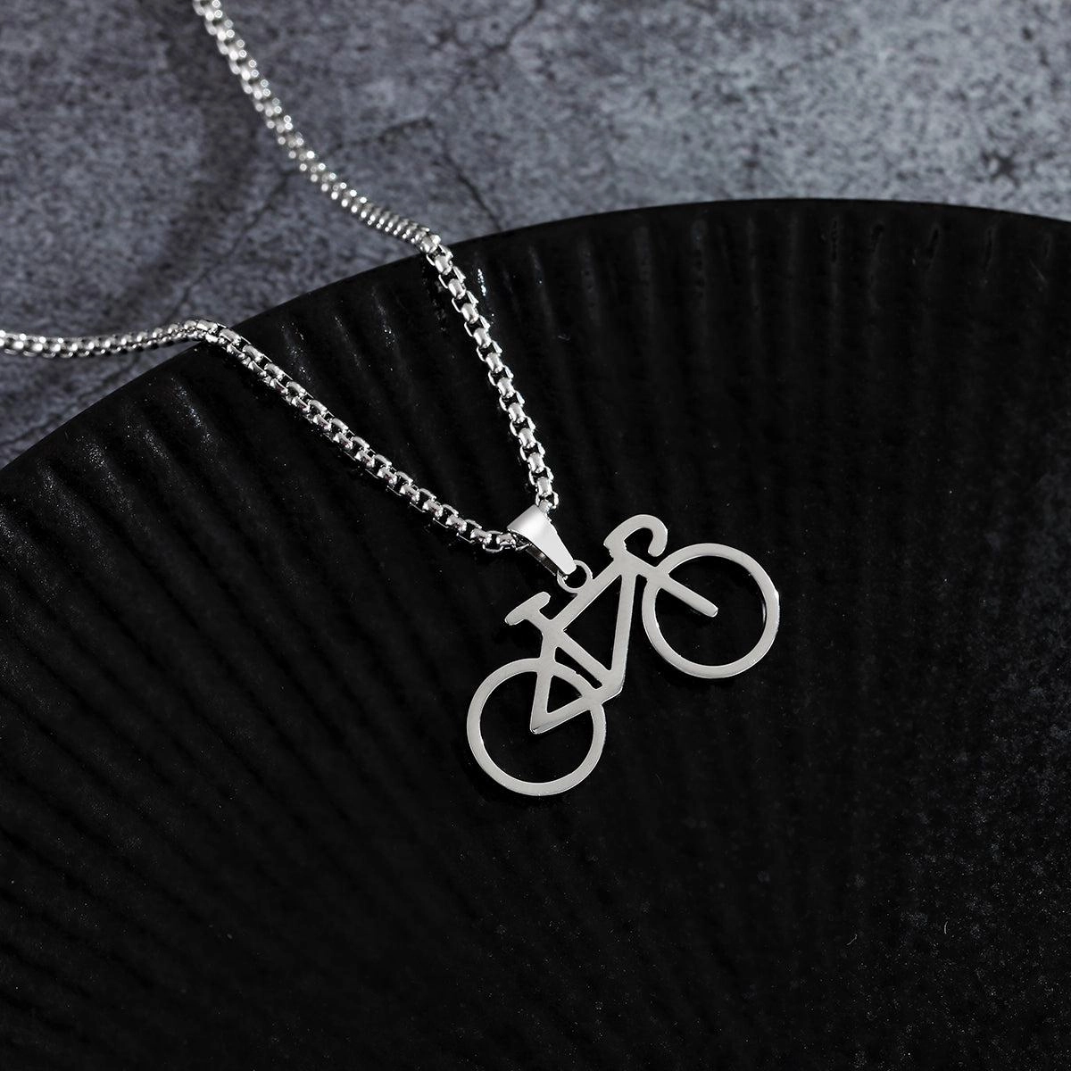 Urban Style Cycolinks Road Bike Necklace | Road Cycling Enthusiast Jewelry