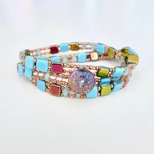 Czech Tile Wrap Bracelet Class