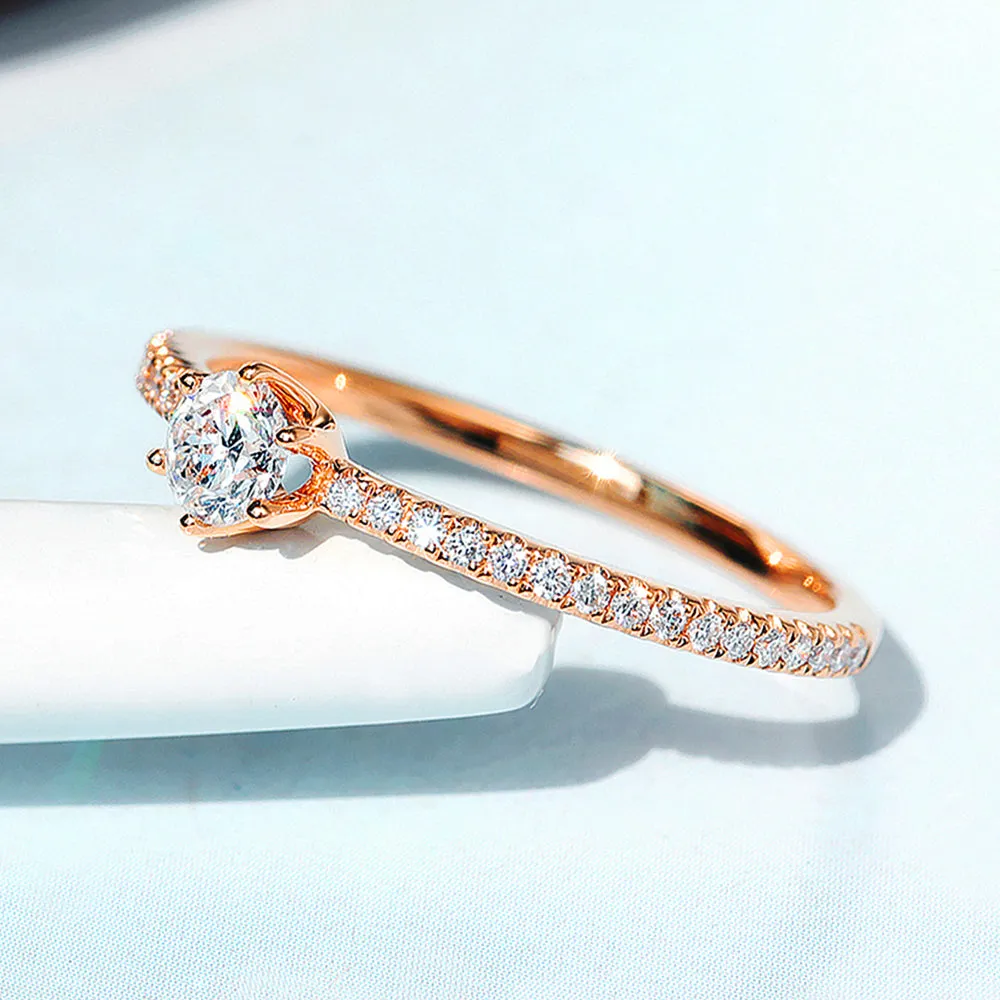 Dainty Classic Six Prong Diamond Ring