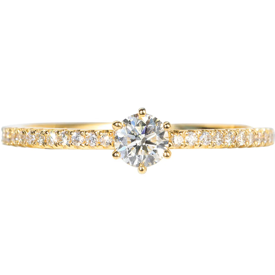 Dainty Classic Six Prong Diamond Ring