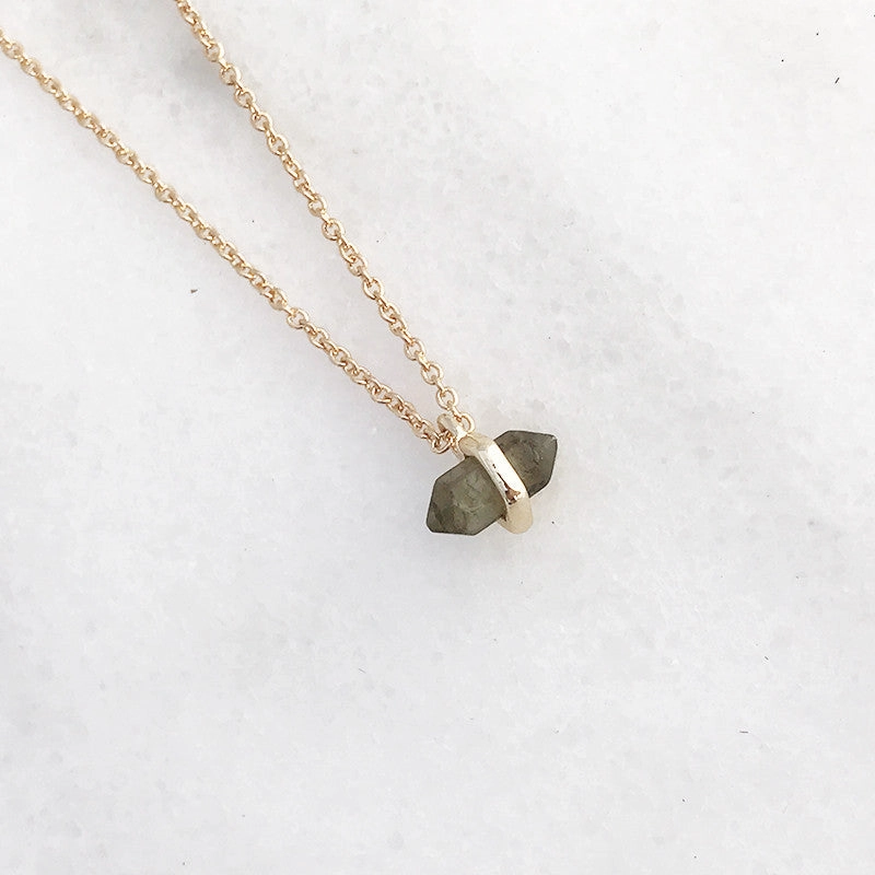 Dainty Collarbone Tiny Semi Precious necklace Bohemian style