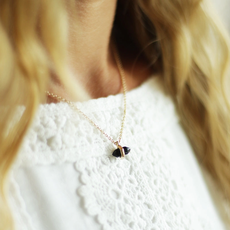 Dainty Collarbone Tiny Semi Precious necklace Excellent Ornament