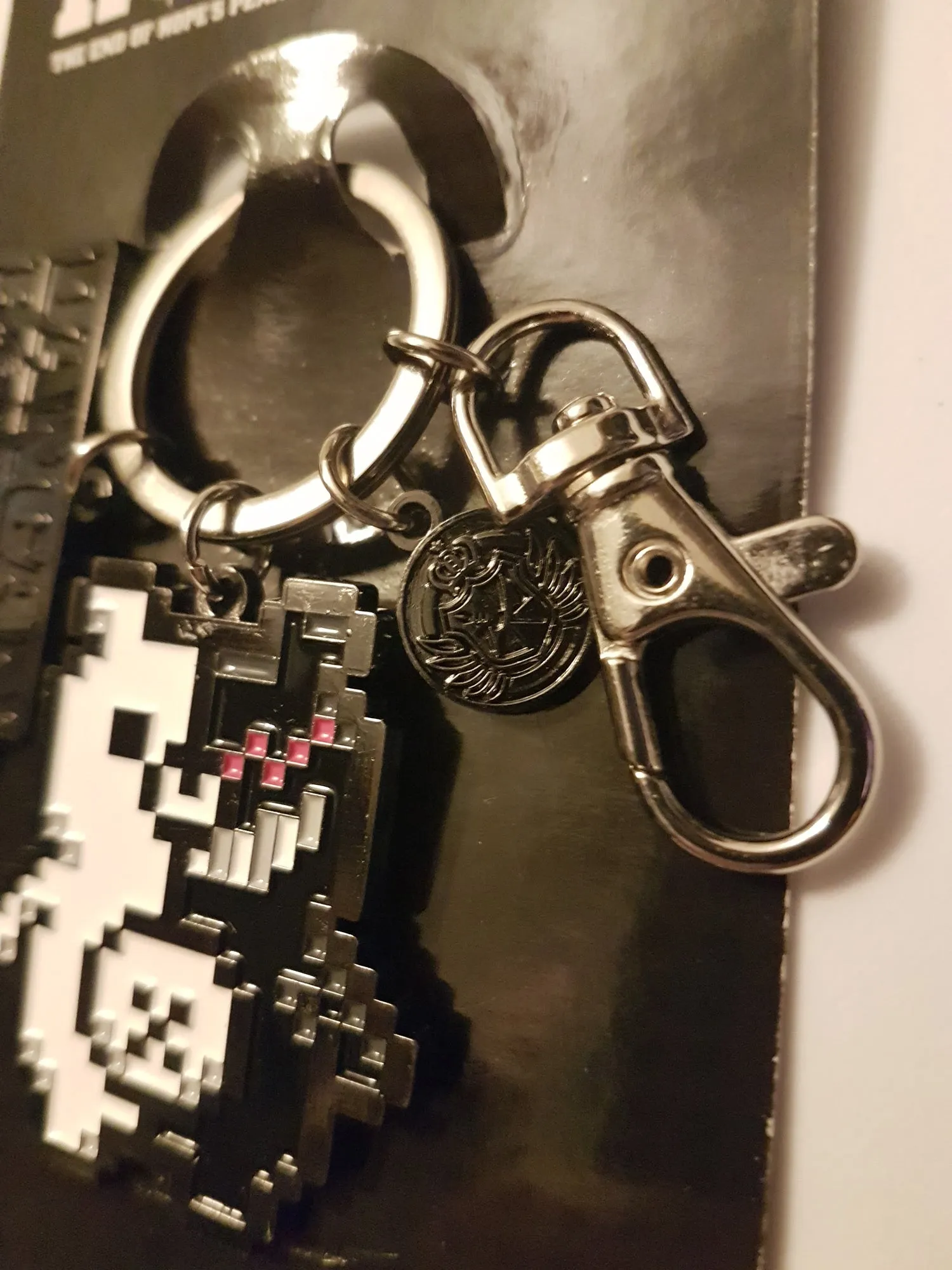 Danganronpa 3 Pixel Monokuma Metal Keychain