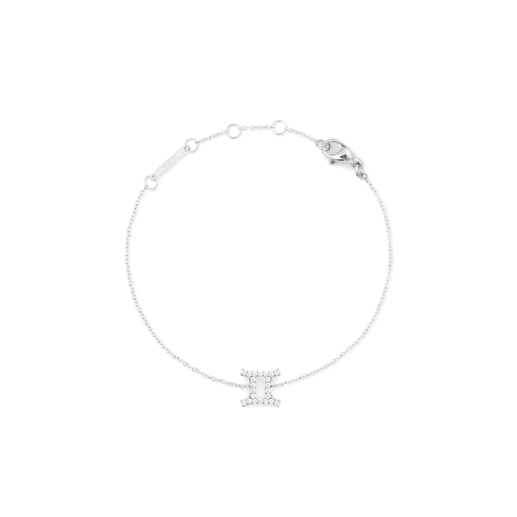 Daniel Wellington Crystal Zodiac Chain Bracelet Silver