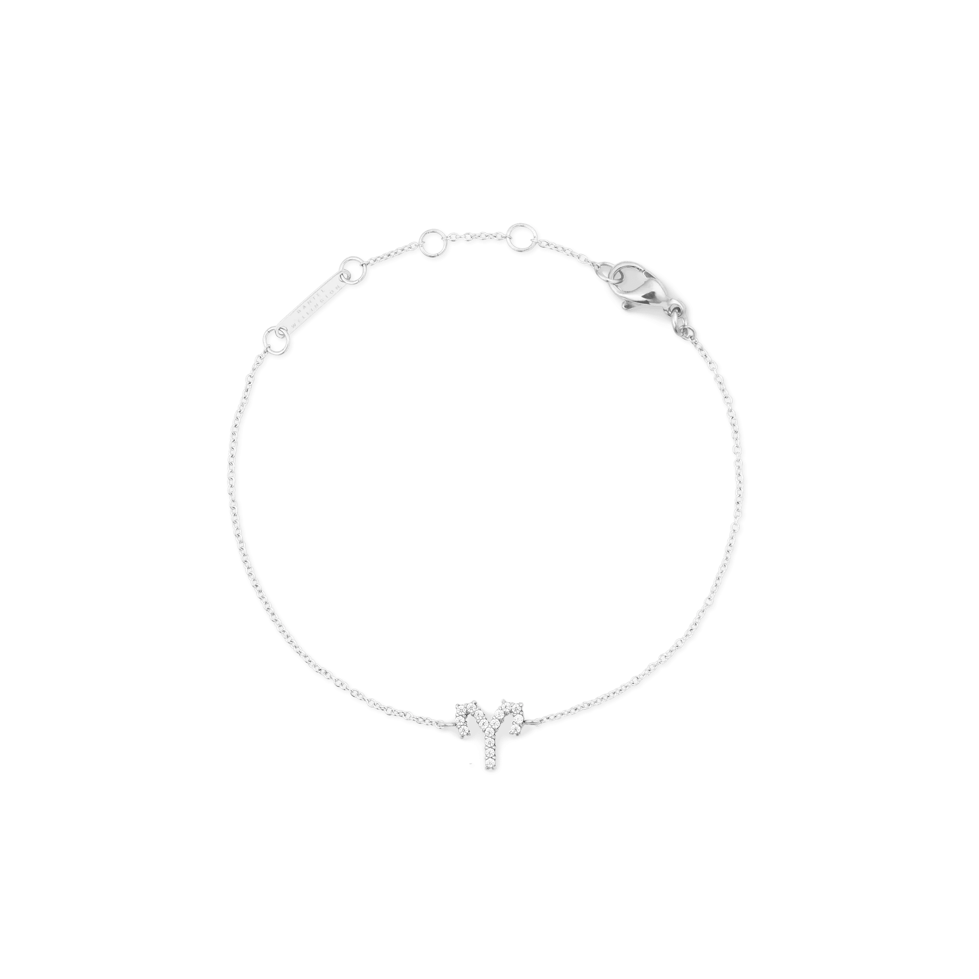 Daniel Wellington Crystal Zodiac Chain Bracelet Silver