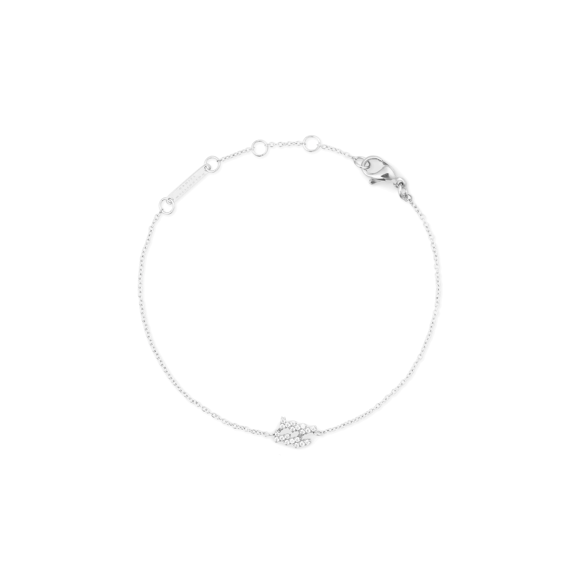 Daniel Wellington Crystal Zodiac Chain Bracelet Silver