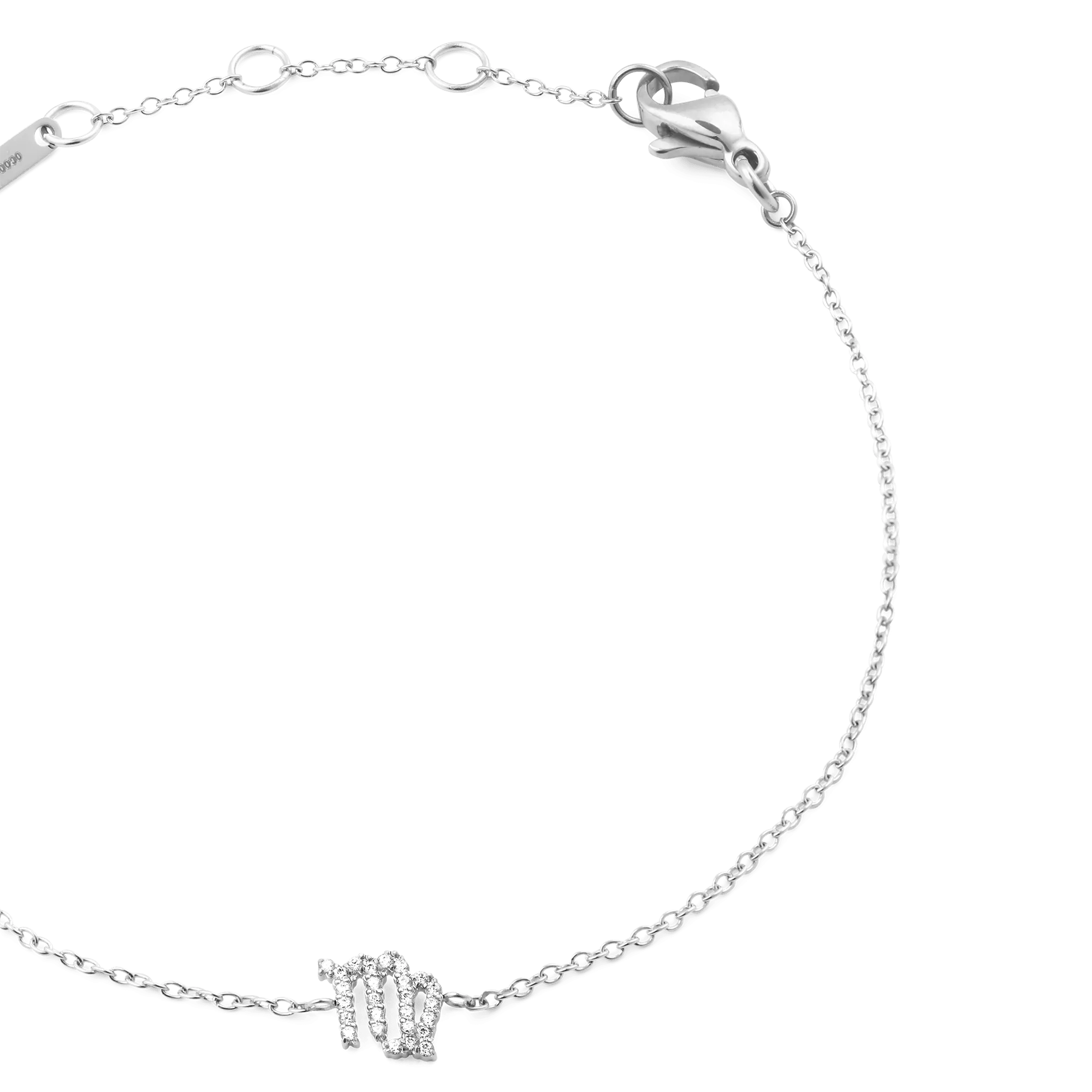 Daniel Wellington Crystal Zodiac Chain Bracelet Silver
