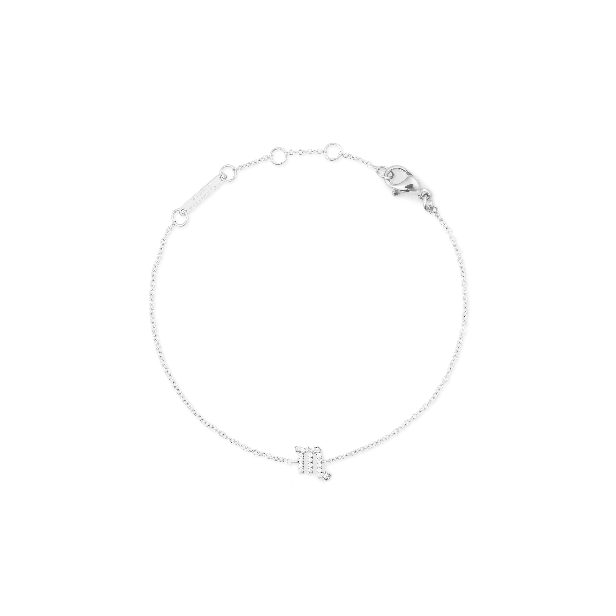 Daniel Wellington Crystal Zodiac Chain Bracelet Silver