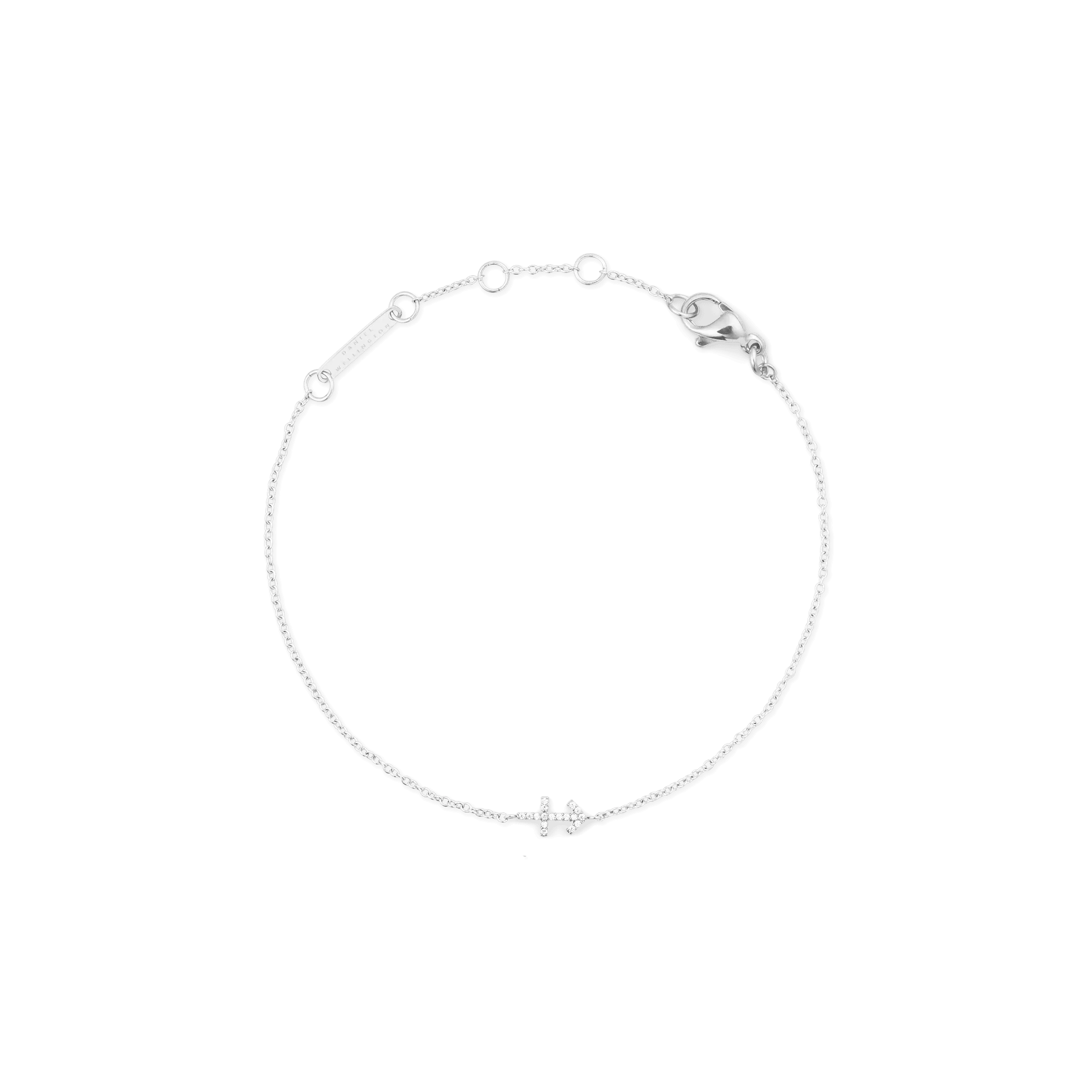 Daniel Wellington Crystal Zodiac Chain Bracelet Silver