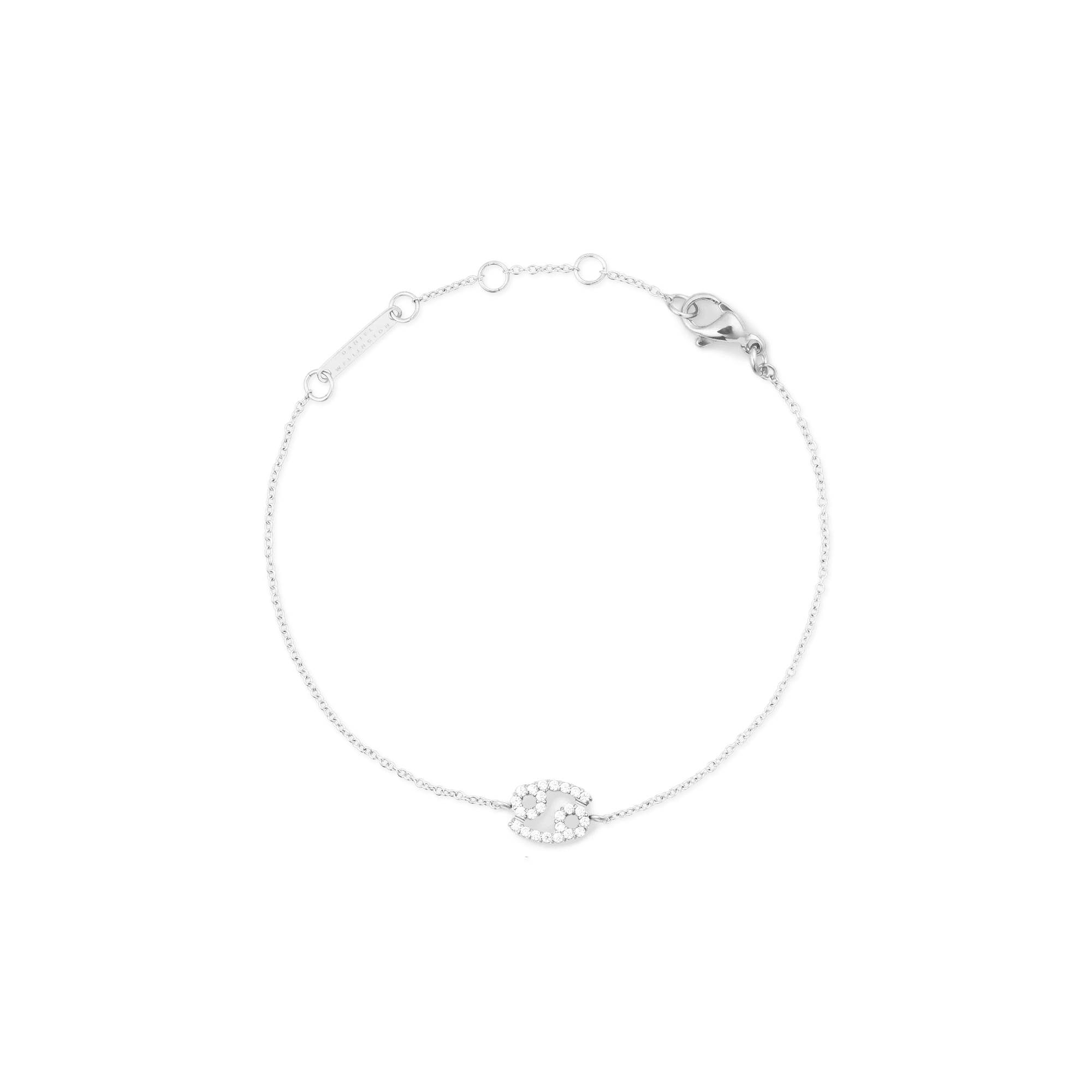 Daniel Wellington Crystal Zodiac Chain Bracelet Silver