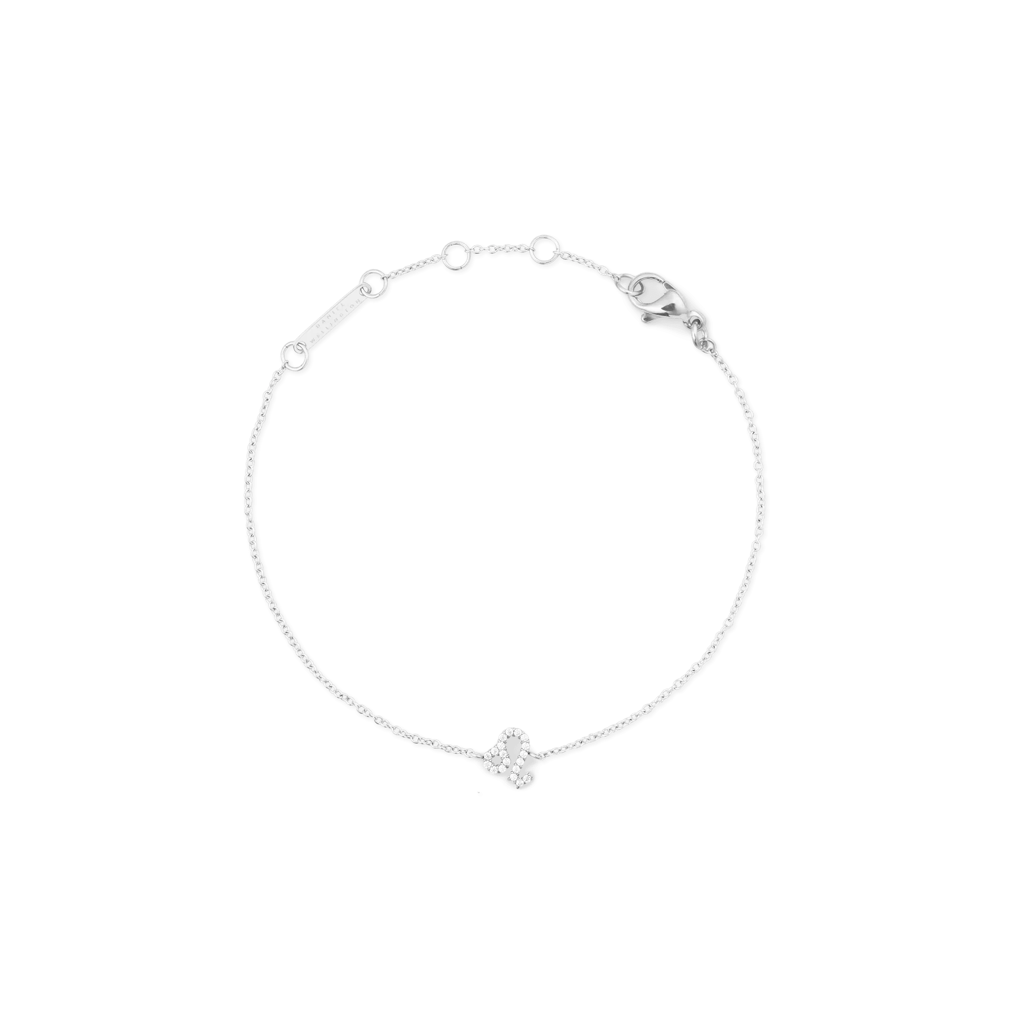 Daniel Wellington Crystal Zodiac Chain Bracelet Silver