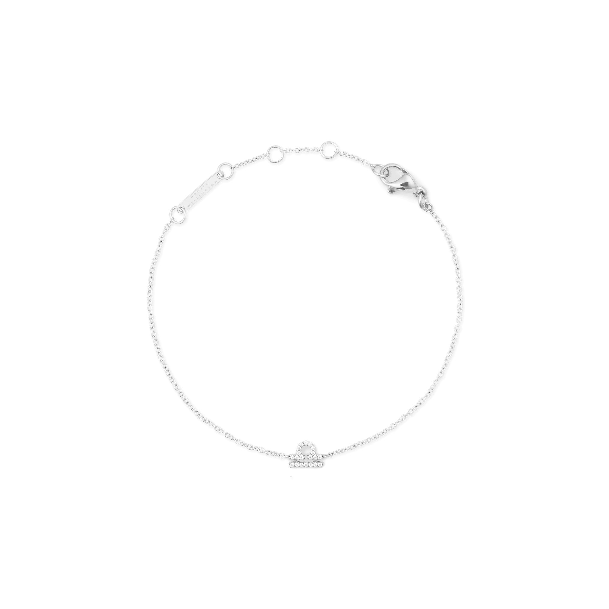 Daniel Wellington Crystal Zodiac Chain Bracelet Silver