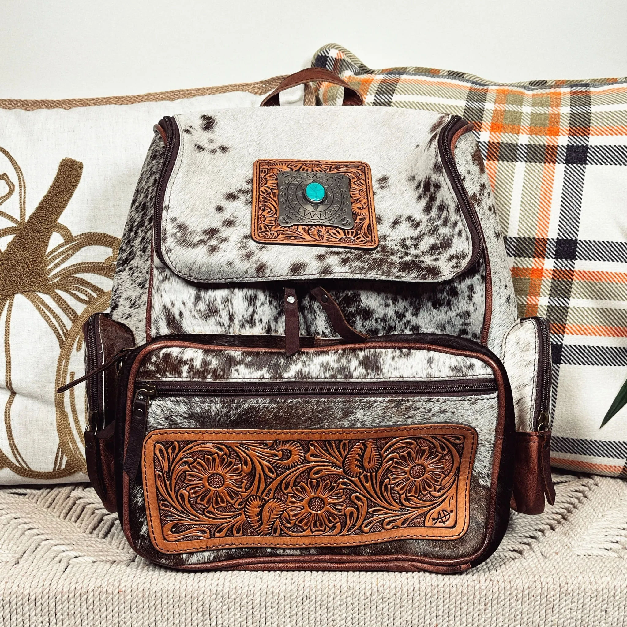Dee Creek Western Leather Backpack
