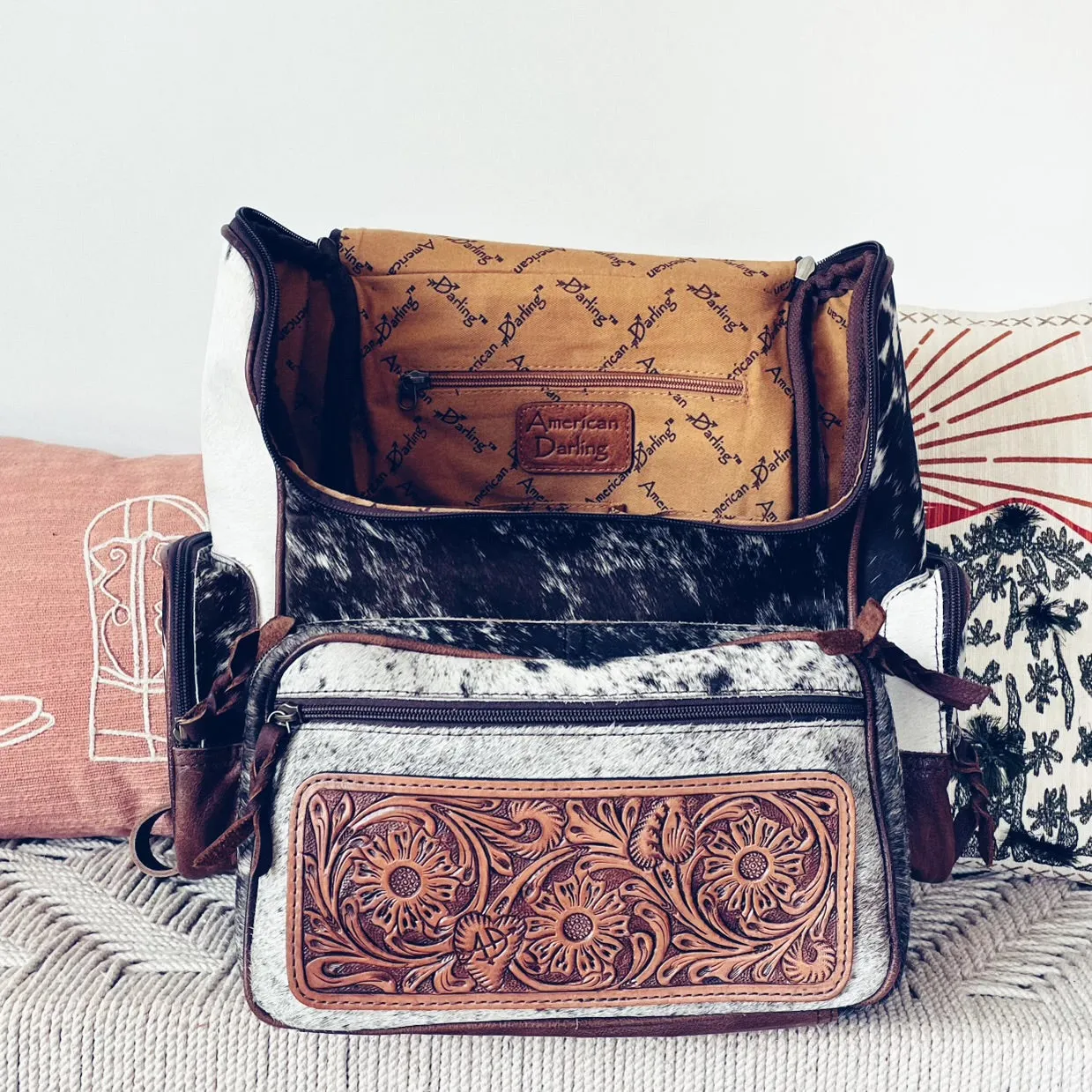 Dee Creek Western Leather Backpack