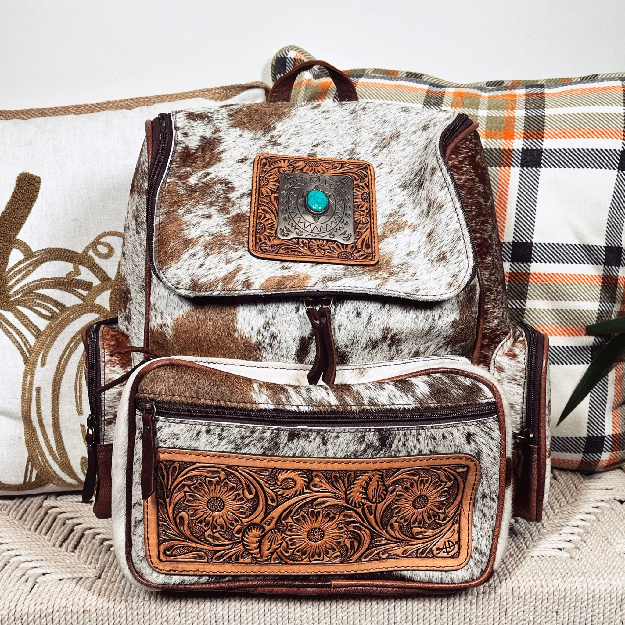 Dee Creek Western Leather Backpack