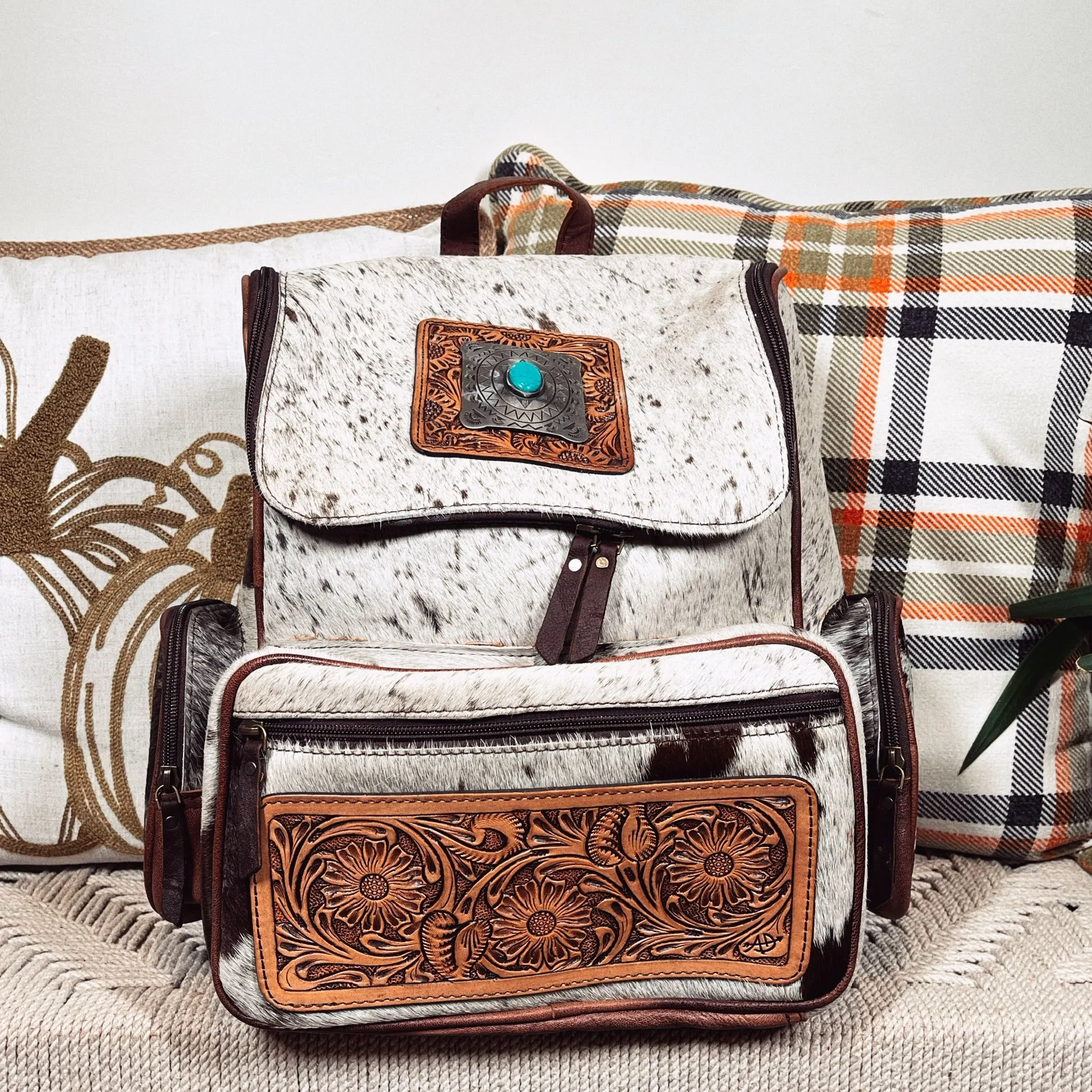 Dee Creek Western Leather Backpack