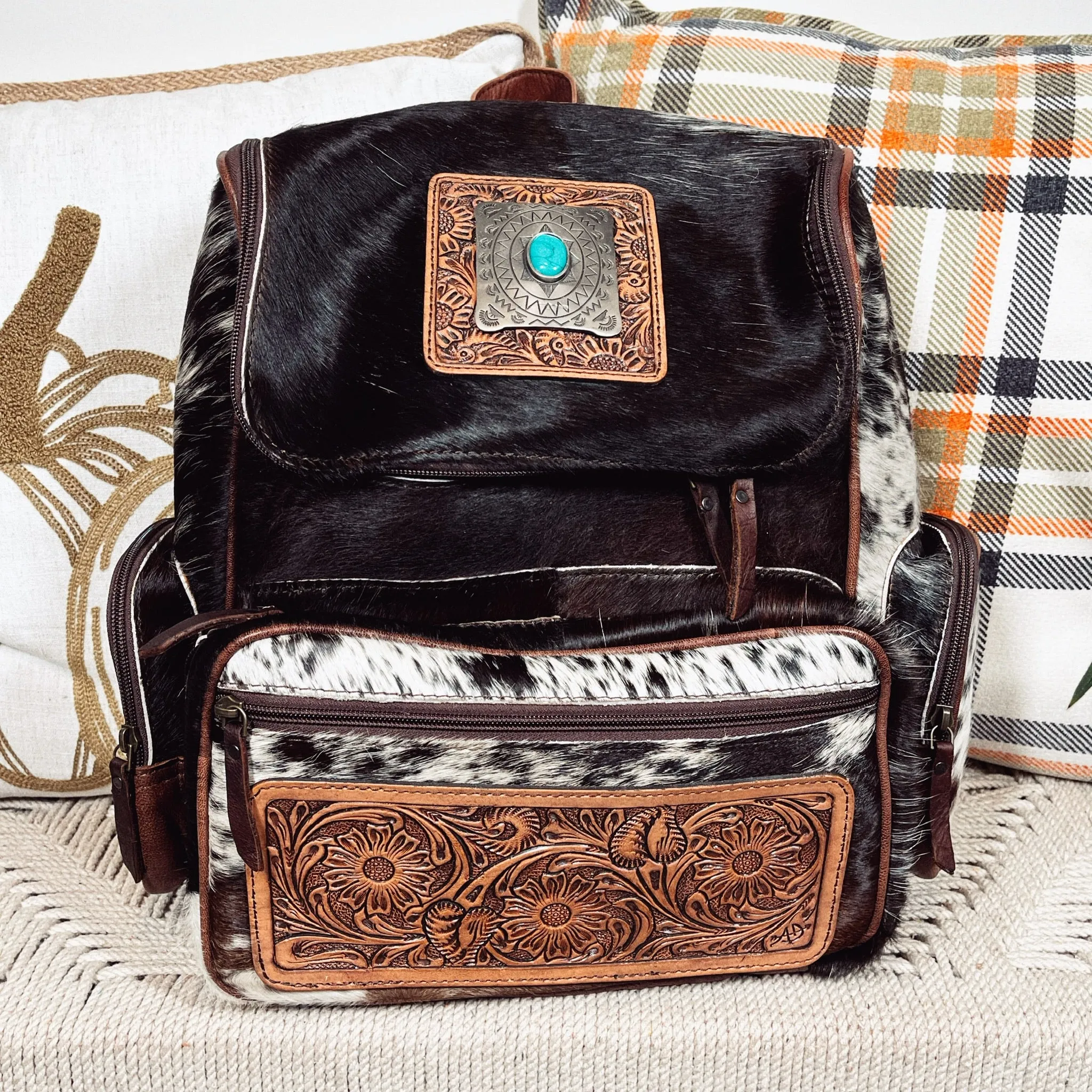 Dee Creek Western Leather Backpack