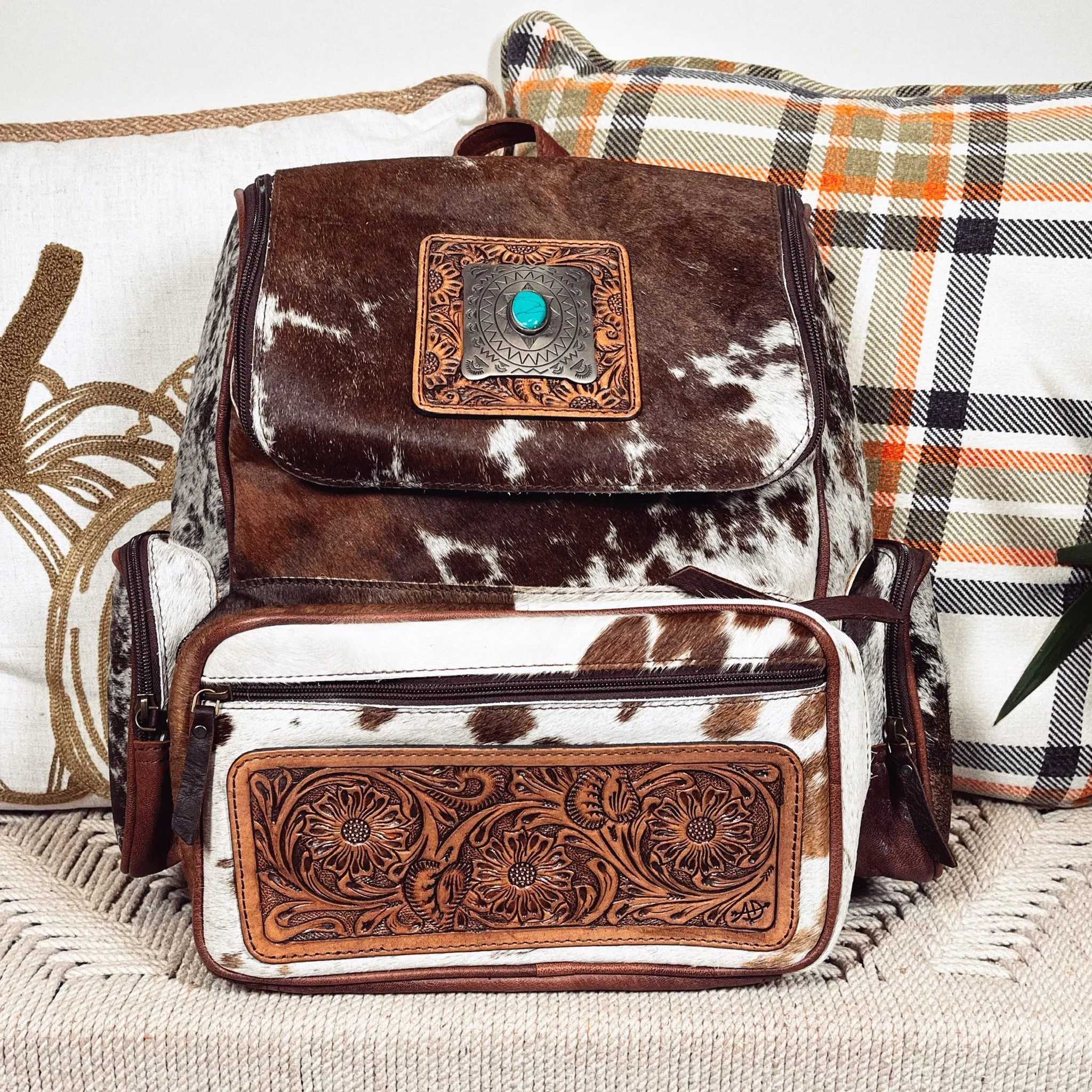 Dee Creek Western Leather Backpack