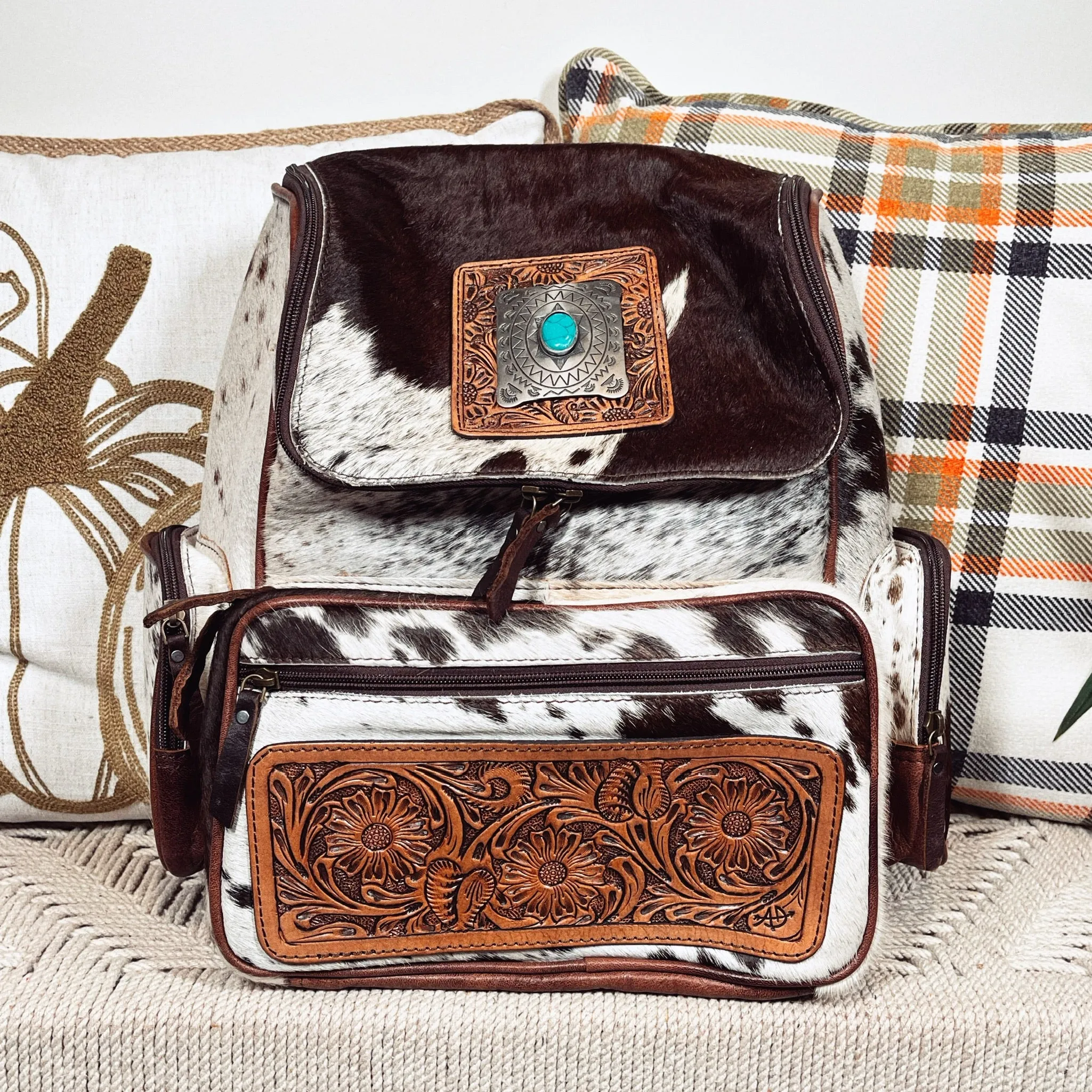 Dee Creek Western Leather Backpack