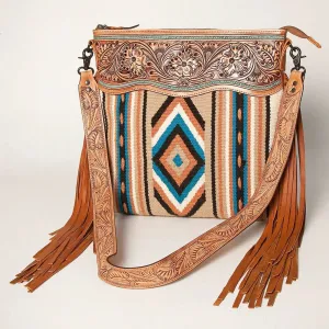 Desert Sand Western Leather Crossbody Purse