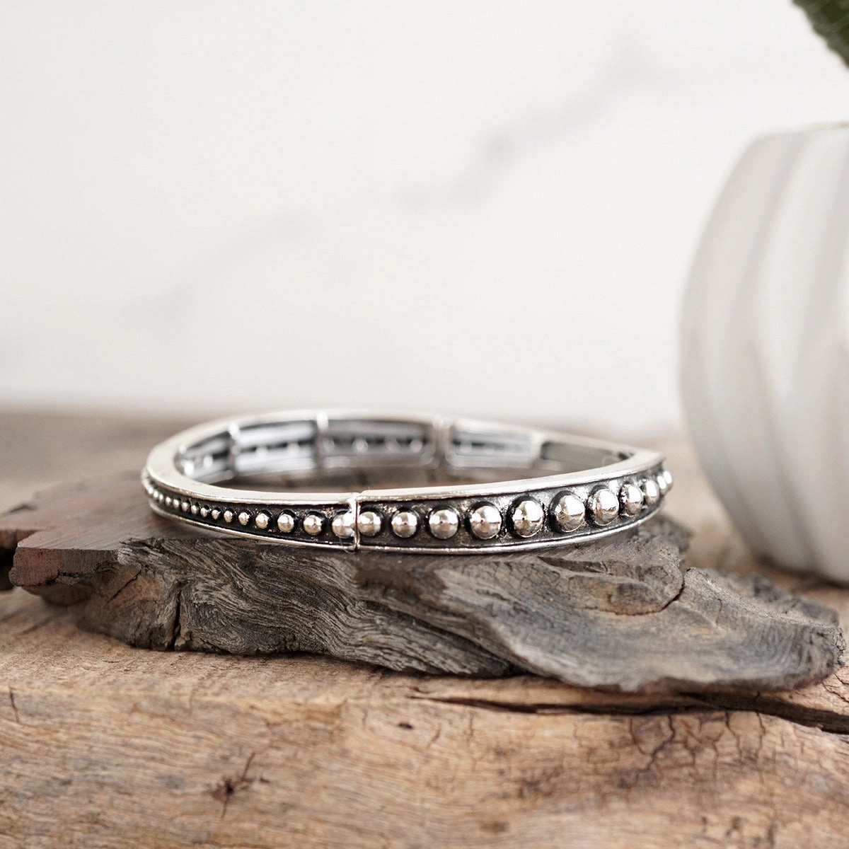 Divine Amalgamations Desert Charm ?C Western Silver Bangle Bracelet Collection