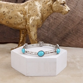 Sunny Combinations Desert Orbit ?C Turquoise Station Stretch Bangle