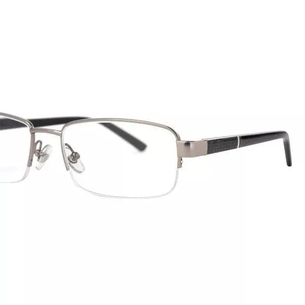 Design Optics by Foster Grant Metal Reading Glasses  2.50, 3-Pack, Semi-Rimless with Scratch-Resistant Lenses