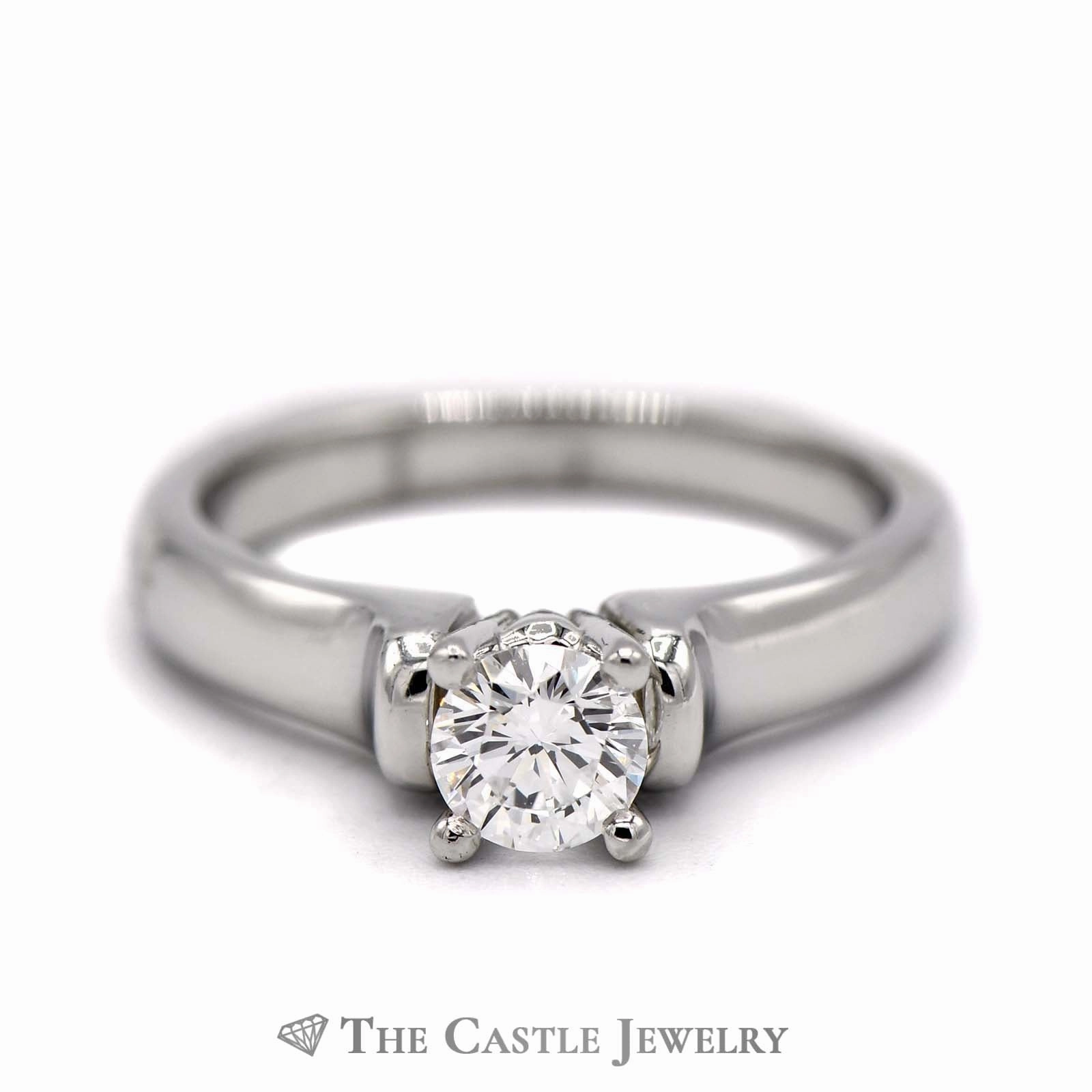 Designer Scott Kay 1/2ct Diamond Engagement Ring European Shank in Platinum Festive Present